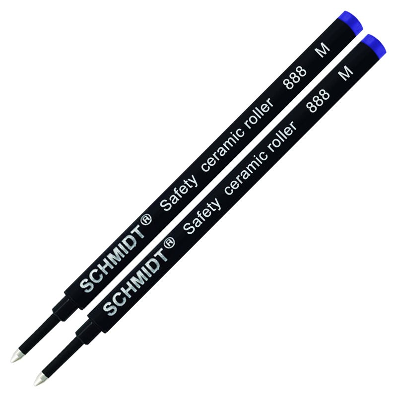 Schmidt 2 Pack - Blue-Schmidt 888 Medium Rollerball Refill - Image 1